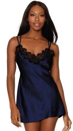 Dreamgirl Satin Animal Print Chemise