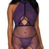 Dreamgirl Pleasure Princess Chemise Set 1 Dreamgirl Pleasure Princess Chemise Set -Playboy Sales DG 12923 Aubergine Front Inset 2023MAY