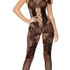 Dreamgirl Lustful Lover Crotchless Bodystocking 2 Dreamgirl Lustful Lover Crotchless Bodystocking -Playboy Sales DG 444 Black Front 2023MAY