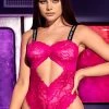 MAPALÉ Troublemaker Lace Bodysuit 2 MAPALÉ Troublemaker Lace Bodysuit -Playboy Sales ES 8693 HotPink F 2022APRIL47821