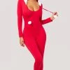 Yandy Snuggle Up Snowball Jumpsuit 2 Yandy Snuggle Up Snowball Jumpsuit -Playboy Sales EY 4180 SNOWBALL JUMPSUIT LINGERIE RED 2379