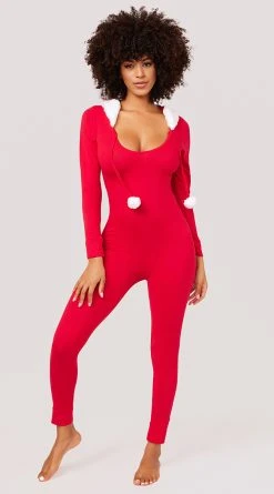 Yandy Snuggle Up Snowball Jumpsuit 7 Yandy Snuggle Up Snowball Jumpsuit -Playboy Sales EY 4180 SNOWBALL JUMPSUIT LINGERIE RED 2392