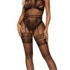 LEG AVENUE Illusion Fishnet And Lace Bodystocking -Playboy Sales LA 89291 01 001 2022APR47820