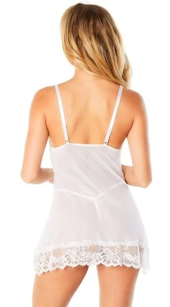 Yandy Playtime Babydoll Set -Playboy Sales OL 2139 WH BACK HR 2019FEBUpdate