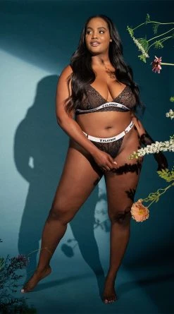 Playboy Plus Size Pleasure Seeker Bra Set -Playboy Sales PB EY4181X BLACK 1 EDS YANDY PS06292021