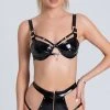 Playboy Louann Vinyl Buckle Bra Set -Playboy Sales PB PBL3011 2 YANDY PS02192021 2