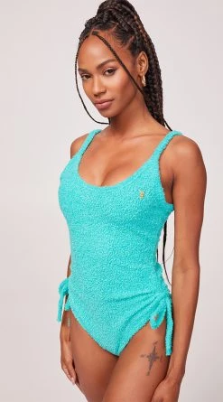 Playboy Riley Soft Tie Side Bodysuit 25 Playboy Riley Soft Tie Side Bodysuit -Playboy Sales PB PBL3012 teal S 2 Yandy PS07272022