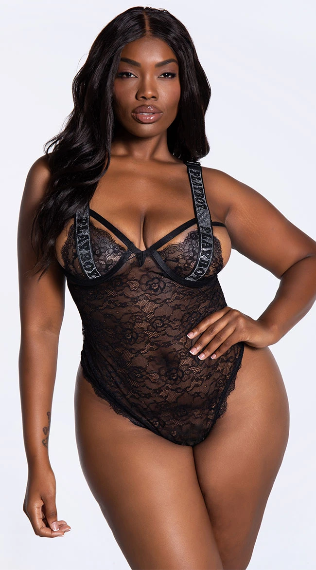 Playboy Plus Size Lace The Music Teddy 3 Playboy Plus Size Lace The Music Teddy