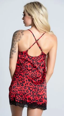 Roma Longing For Leopard Satin Chemise 5 Roma Longing For Leopard Satin Chemise -Playboy Sales RM LI434 6 PS12102020