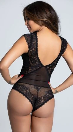 Rene Rofe Two Laced Bodysuit 7 Rene Rofe Two Laced Bodysuit -Playboy Sales RR 306195 BLK BLACK 7 PS11032020 Edit