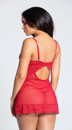 Yandy Sass Appeal Babydoll Set -Playboy Sales YO 74 11053 RED PS08072019 9 Edit