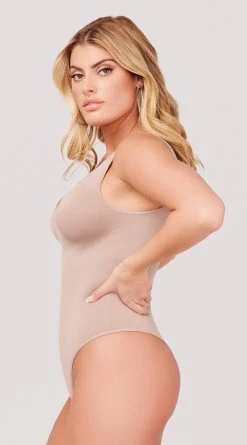 Yelete Basic Tank Top Bodysuit 28 Yelete Basic Tank Top Bodysuit -Playboy Sales YT BS1013 V NECK BASIC TANK TOP BODYSUIT 1688 WEBSIZE